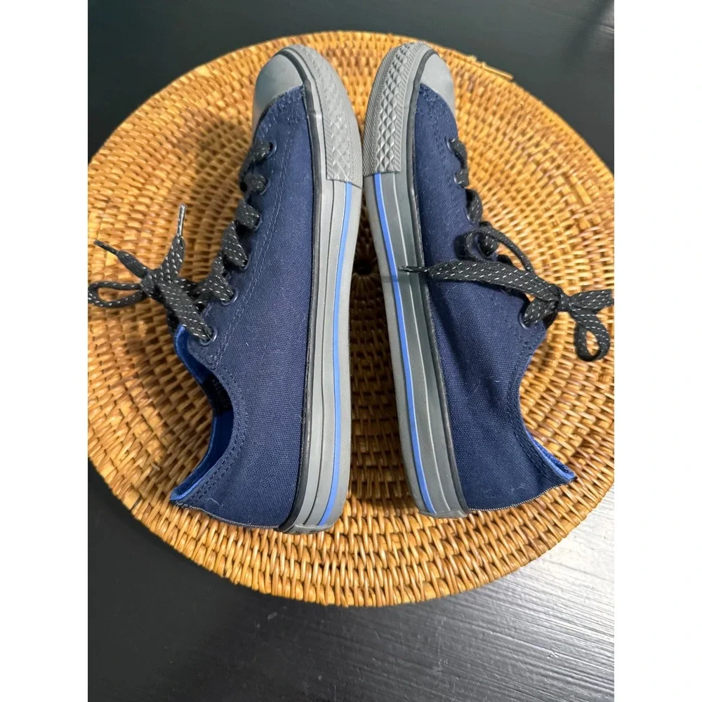 Converse Chuck Taylor All Star Junior Navy Blue Grey Sneakers 654217F Size 4.5Y